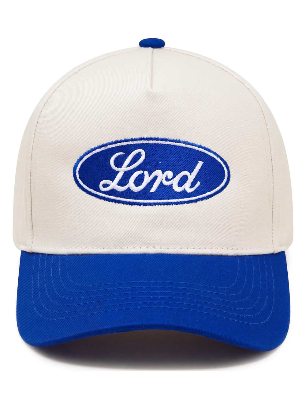 Adult Trucker Snapback Hat 2-Tone Baseball | Lord, Royal Blue, Beige | Size OS